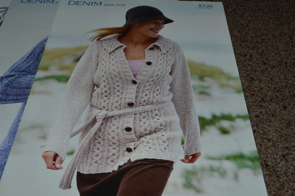 Sirdar Knitting Pattern 8320 Sport Aran Sweater 32-42 Jacket - Image 1 of 1