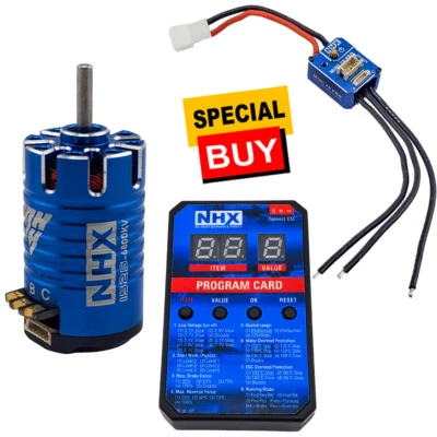 NEW NHX RC 6800KV 13.5T Mini 1525 Sensored Brushless Motor w/ ESC / Programming - Image 1 of 4