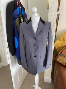 Super Smart Wool Mix Maids 32”(6-8) Caldene Grey ShowJacket Very Good Condition - Picture 1 of 22