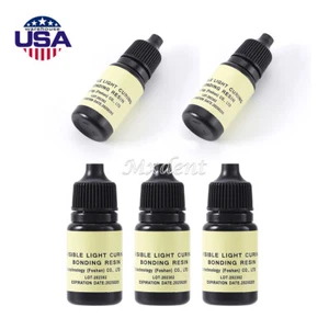 5Pcs Dental Cure Light Dentin Enamel Resin Bonding Adhesive 5ml/Bottle USA - Picture 1 of 12