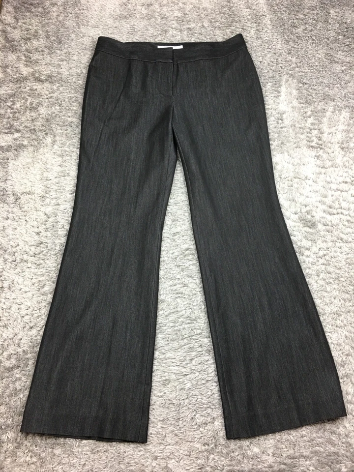 Nine West Wide Boot Dress Pants Womens Size 8 Gray Suit Separates Career - Image 1 of 4