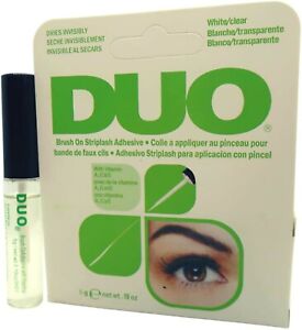 Duo Brush On Striplash Clear Adhesive Fake False Eyelashes Glue with Vitamins 5g