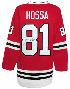 Marian Hossa Signed Red Custom Hockey Jersey w/HOF 2020 - (SCHWARTZ COA) - Picture 1 of 3