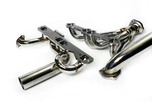 CABEZALES DE ESCAPE TURBO ÚNICOS para motor Chevy SBC 350 CON CROSSOVER XS-POWER - Imagen 1 de 4