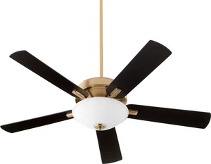 Quorum Premier 52" Indoor Ceiling Fan in Aged Brass - Picture 1 of 1