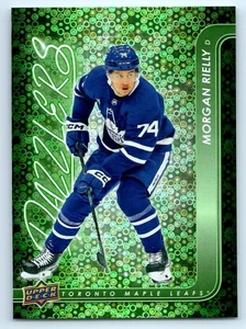 2024-25 UD Series 1 #DZ-18 MORGAN RIELY Dazzlers Green Toronto Maple Leafs - Bild 1 von 3