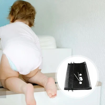 1 Set Pet Safety Guard Baby Safety Mesh Gate Retractable Pet Isolation Net Fence - Image 1 of 4