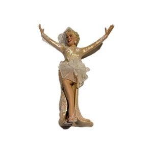 Carlton Cards Marilyn Monroe Christmas Ornament 2001 Vintage Rose White Gown - Picture 1 of 5