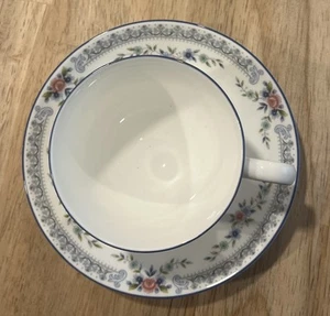 H385~ Wedgwood Rosedale CUP AND SAUCER SET Discontinued Pattern EUC - Bild 1 von 7