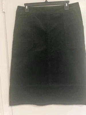 Falda Boden Pana Verde Línea A Para Mujer 12R Informal Otoño Cottagecore Preppy Foto 1 de 4