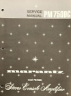 Marantz PM 750DC Stereo Console Amplifier Service Manual - Original