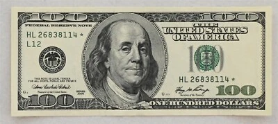 US 2006 United States Notes Small 100 Dollars Star note CH CU RC0654 combine shi - Image 1 of 2
