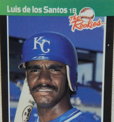 LUIS de los SANTOS KANSAS CITY ROYALS DONRUSS BASEBALL TRADING CARD #33 - Image 1 of 3