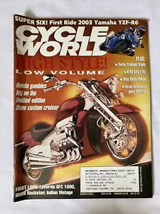 2003 March Cycle World Magazine Don Canet Year Of The 600 (CP395) - Picture 1 of 3