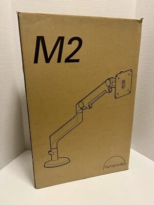 Humanscale M2 Monitor Arm Black with Black Trim Two Piece Clamp Mount *Brand New - Image 1 of 4
