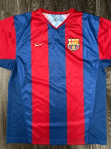 Original Authentic Nike Barcelona 2002/2003 Home Shirt Large Mens - Picture 1 of 14