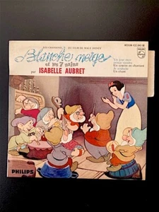 Vinyle 7" 45 tours EP - Blanche Neige - Walt Disney - Isabelle Aubret ... TTBE - Foto 1 di 4