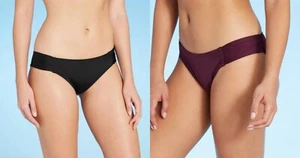 Women's Ruched Tab Hipster Bikini Bottom -Kona Sol - Various Colors/Sizes - S418 - Picture 1 of 11