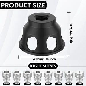 Vertical Drill Guide Doweling Jig Kit Aluminum Alloy Self Centering Dowel lePHD - Picture 1 of 11