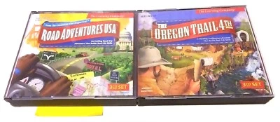 ROAD ADVENTURES USA 3 CD + THE OREGON TRAIL 4TH 3 CD BY LEARNING COMPANY MATTEL - Image 1 of 4