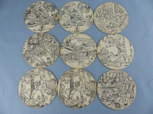 Lot de 9 SOUS BOCK MIT GUNST VON WEGEN'S HANDWER beer mats bierviltje Bierdeckel - Imagen 1 de 2