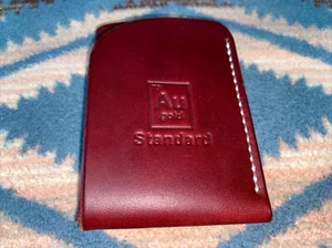 Cartera de cuero Gold Standard Leather Company San Diego CA para hombre nueva - Imagen 1 de 6