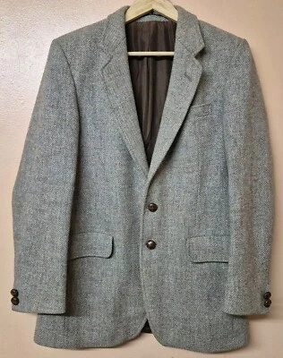 Hammersley Jacket Harris Tweed Light Brown Some Marks Damage Size 21" P2P 42 - Image 1 of 4