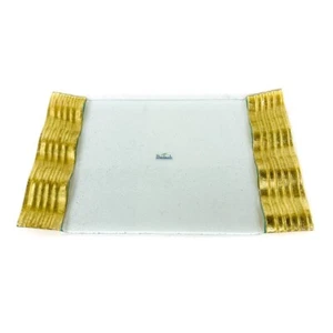 Sammlerstück Badash EV31 Zuhause dekorativ Goldwelle rechteckiges Tablett - Bild 1 von 11