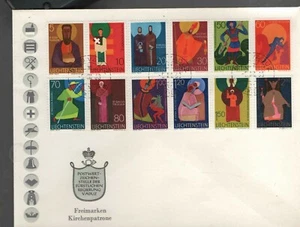 Mi.- Nr. 486 - 94 Freimarken Kirchenpatrone FDC - Picture 1 of 1