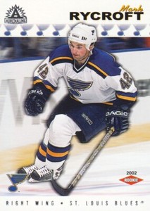 2001-02 Pacific Adrenaline Hockey Retail #222 Mark Rycroft RC St. Louis Blues