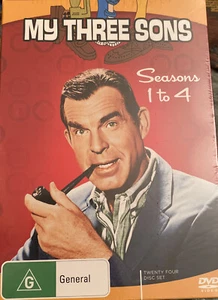 NEW My Three Sons : Complete Seasons 1-4 (DVD, 24-Disc Set) Region 4 - Bild 1 von 2