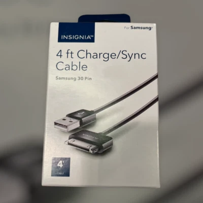 Insignia 4' Charge/Sync Cable. Samsung 30 pin. 2-Pack - Image 1 of 4
