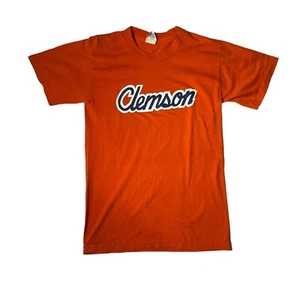 T-shirt vintage anni 90 Clemson Tigers NCAA punto singolo università made in USA media - Foto 1 di 5