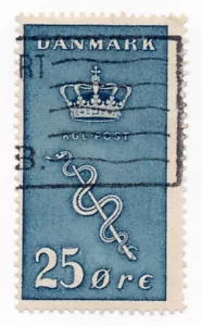 1929 - Danimarca - Pro opere contro il cancro, 25 ö azzurro usato - Picture 1 of 1