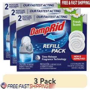 Feuchtigkeitsabsorber Drop-In Tabletten frischer Duft Geruchsentferner 3er Pack Nachfüller Neu - Bild 1 von 7