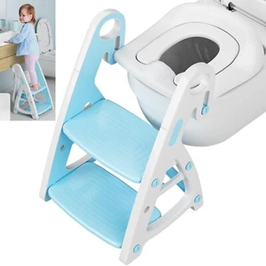 HOMFA Toilet Trainer 2 in 1 Toilet Seat with Stairs Toilet Seat with Ladder Kids - Picture 1 of 16