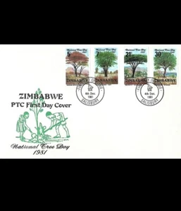 1981 - Zimbabwe National Tree Day First Day Cover / FDC - Picture 1 of 1