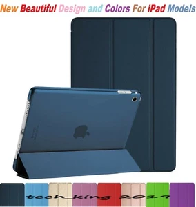 Für !Pad Air 2 9,7" (2014) Slim Smart Pu Leder Ständer Etui Abdeckung - Bild 1 von 21