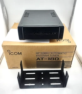 Icom AT-180 Ham Radio Automatic Antenna Tuner w/ Box Tested Working - Zdjęcie 1 z 10