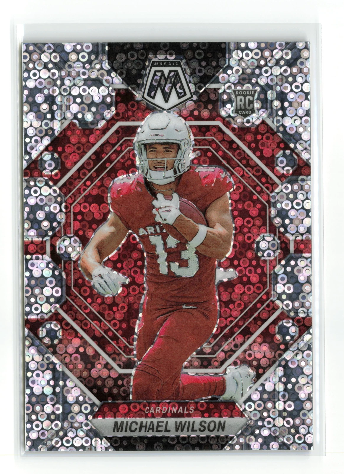 MICHAEL WILSON #350 RC 2023 PANINI MOSAIC CARDINALS NO HUDDLE DISCO