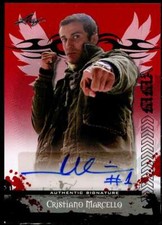 Cristiano Marcello Card 2010 Leaf MMA Autographs Red #AUCM1 