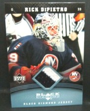 Rick DiPietro 2006-07 Upper Deck Black Diamond GU 2Clr Jersey Patch!Islanders G