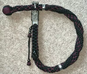 Motorcycle GBW 30" Paracord * Get Back Whip * Mulberry Black * Biker Bobber Crui - Picture 1 of 12