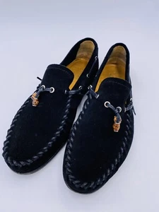 Gucci Slipper Schuhe Wildleder Schwarz Gr. 7,5 Top Zustand! - Bild 1 von 12