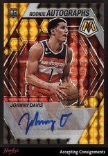 2022-23 Panini Mosaic Rookie Autographs Mosaic Gold #1 Johnny Davis 3/10 RC AUTO