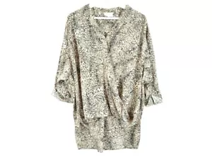 Seed Heritage Blouse Womens Leopard Print Size 12 - Picture 1 of 12