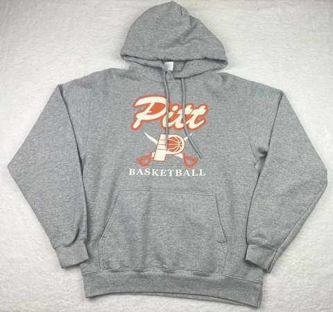 Pittsburgh Panthers Hoodie Mens Medium Pitt Basketball Gray M Cover
