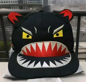 New Era Ebony Monster Ball Cap K-Pop Adjustable Black Embroidery - Picture 1 of 7