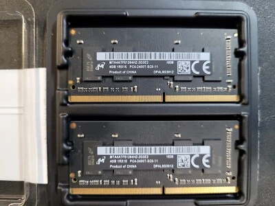 Piezas originales Apple 8 GB de RAM (2x4 GB) compatible con Apple 1RX16 PC4-2400T-SC0-11 Foto 1 de 2