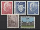 Germany Berlin 1964 Sc# 9N210-9N214 Mint MNH Lubke Kennedy city hall stamps